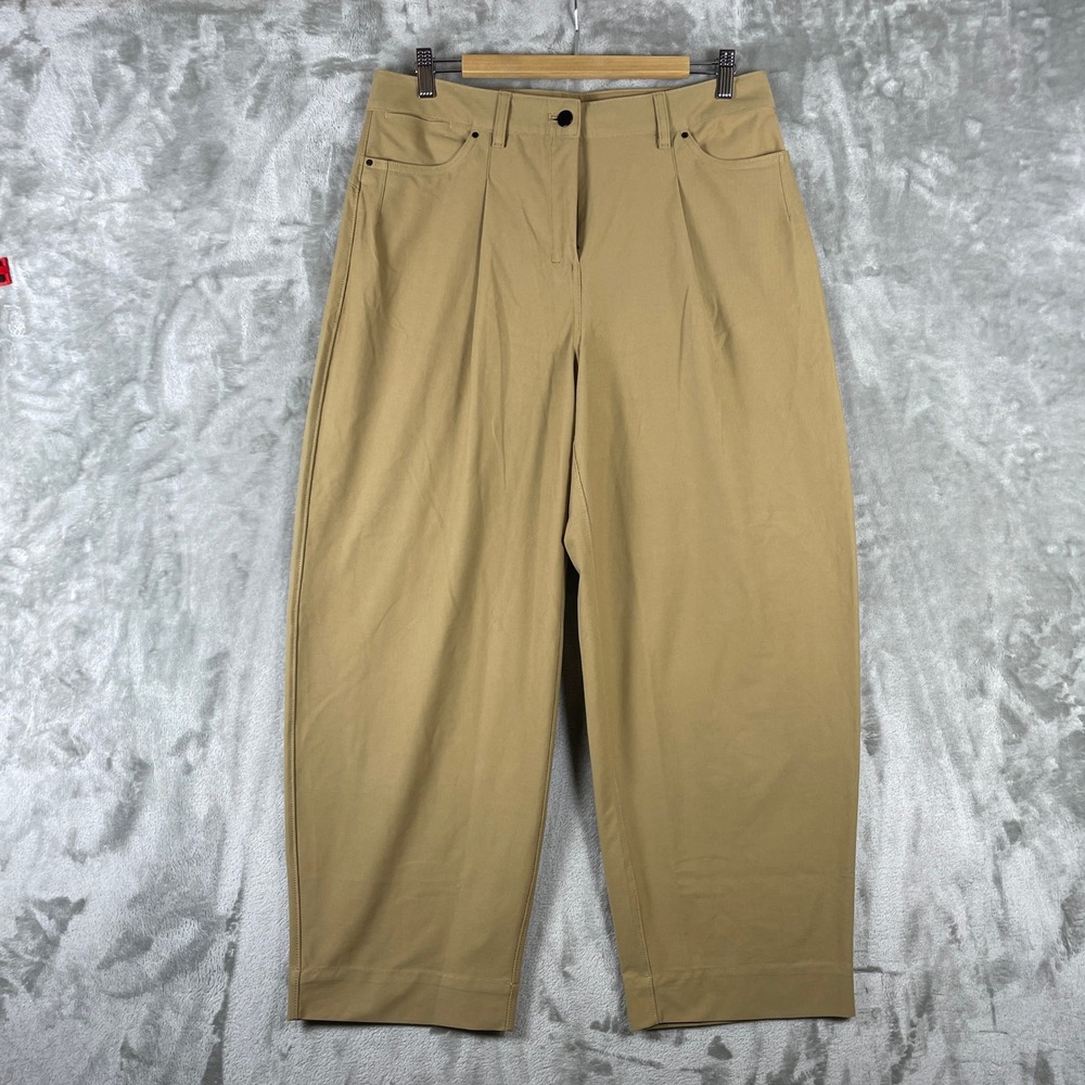 Lululemon City Sleek Barrel Leg Pant Womens 31 Tan Khaki 5 Pocket LW5FF8S